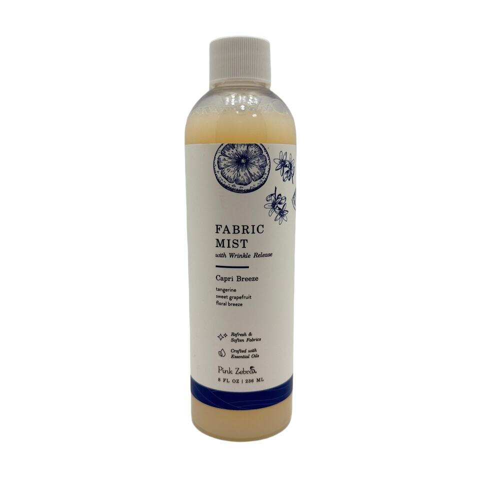 Pink Zebra Fabric Mist & Wrinkle Release Spray - Capri Breeze (8 oz)